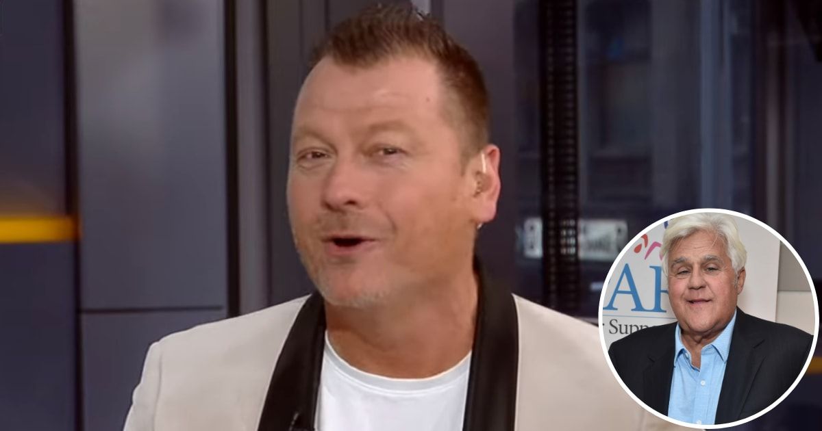 Jimmy Failla calls out Jay Leno for retiring from political comedy to avoid backlash on the January 28, 2024 episode of 'Fox & Friends' (Screengrab/Fox News, Getty Images)