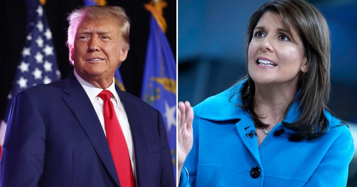 Donald Trump's campaign team accused Nevada state officials of ‘election Interference’ after the 77-year-old told his supporters at a Las Vegas rally last weekend that the state GOP ‘primary is meaningless’ (Getty Images)