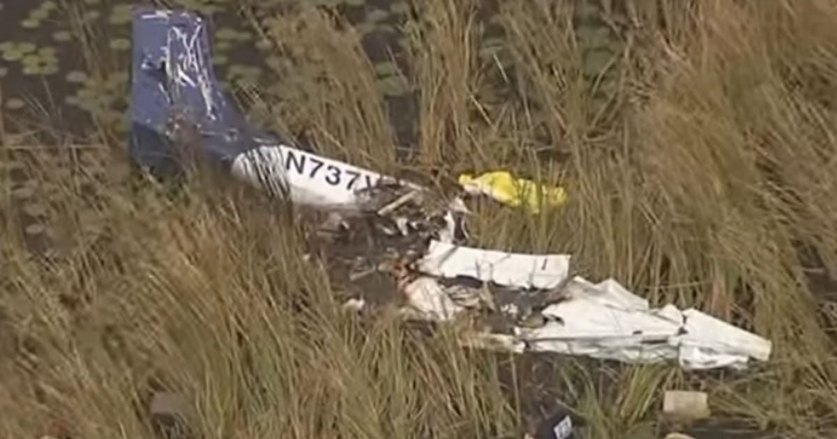 Broward County Sheriff’s Office identified 2 men dead at the crash site (NBC6/screengrab)