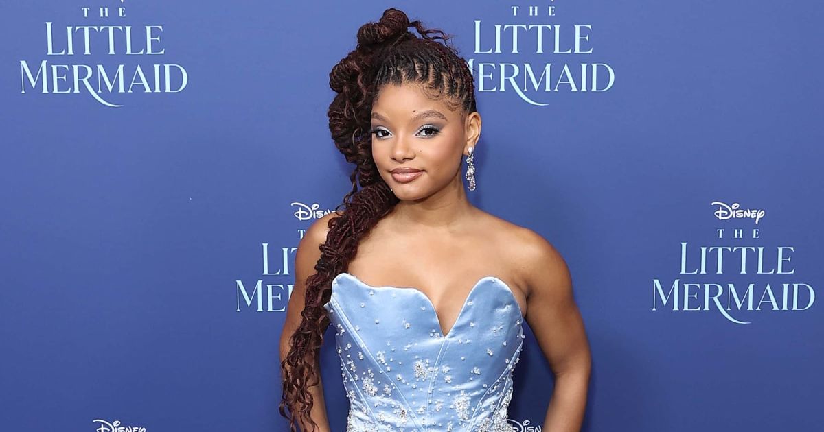 Halle Bailey clapped back at a troll who accused her of 'gaslighting' her followers by hiding her pregnancy (Brendon Thorne/Getty Images)