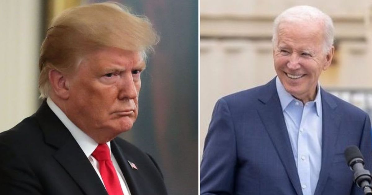 Donald Trump boasted that the US stock market was doing well because he is projected to win against Joe Biden in November this year (Getty Images, @potus/Instagram)