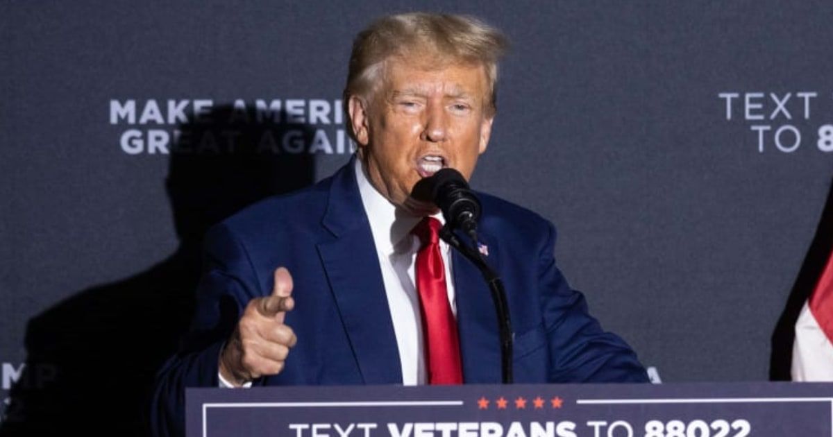 Donald Trump said that a border bill is not necessary to stop the surge of migrants at the US-Mexico border (Scott Eisen/Getty Images)