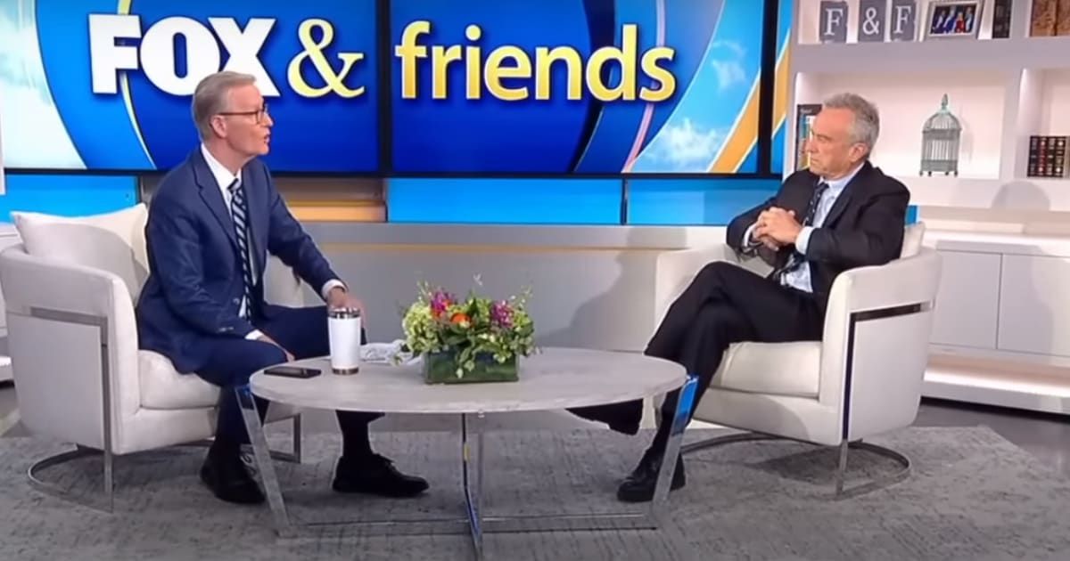 Steve Doocy with Robert F Kennedy Jr on the January 30, 2024 episode of 'Fox & Friends' (Screengrab/Fox News)