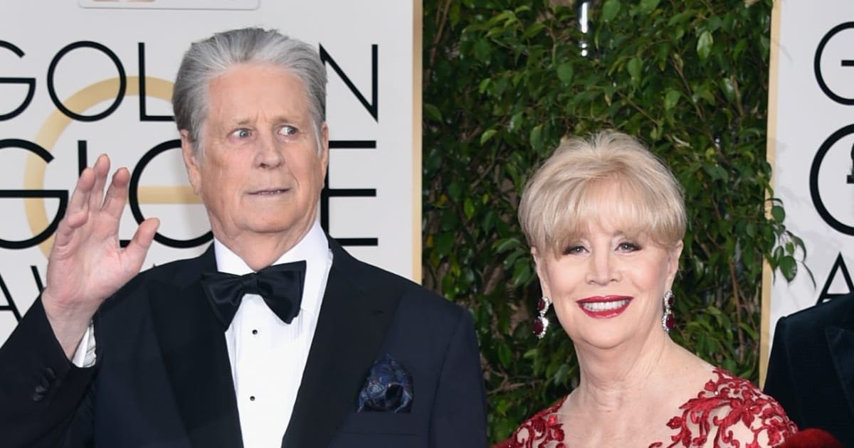 Musician Brian Wilson and Melinda Ledbetter at the 73rd Annual Golden Globe Awards held at the Beverly Hilton Hotel on January 10, 2016, in Beverly Hills, California (Photo by John Shearer/Getty Images)