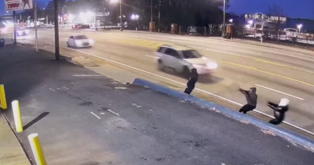 Three suspects captured on video chasing and shooting an 11-year-old boy (Atlanta PD)