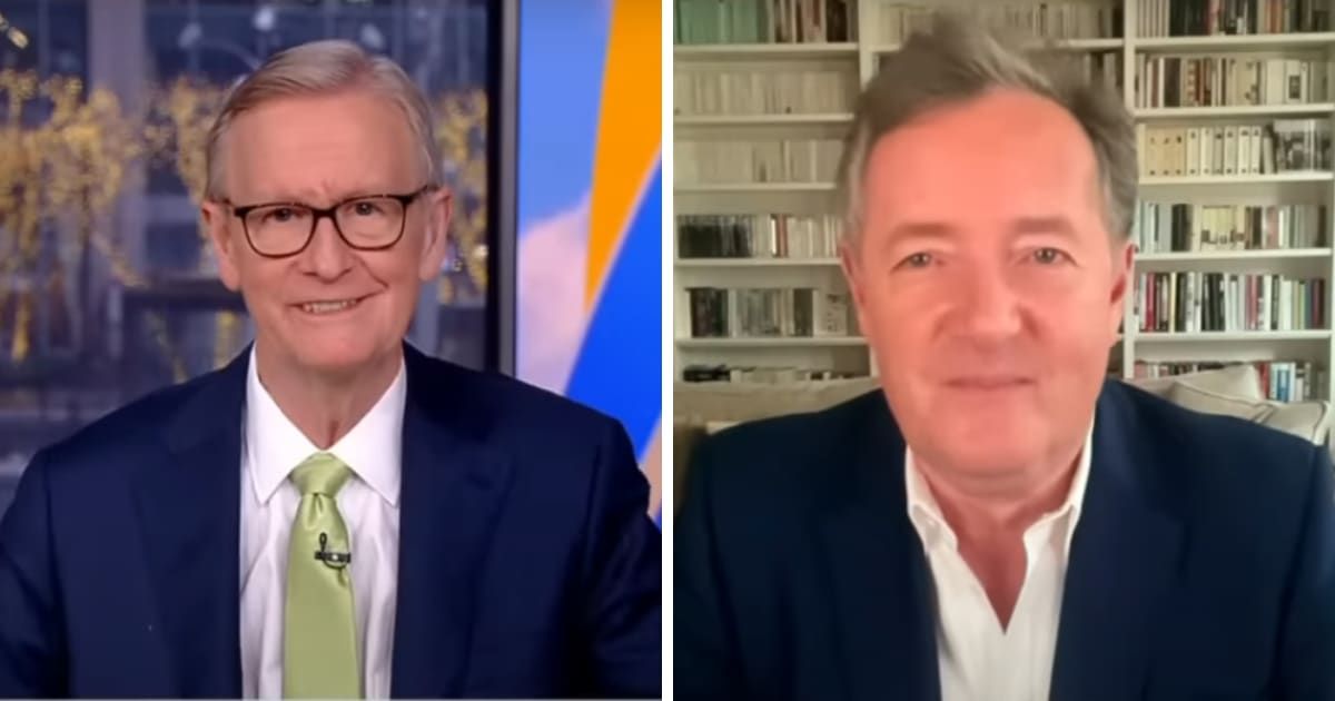 Steve Doocy and Piers Morgan on the January 30, 2024 episode of 'Fox & Friends' (Screengrab/Fox News)