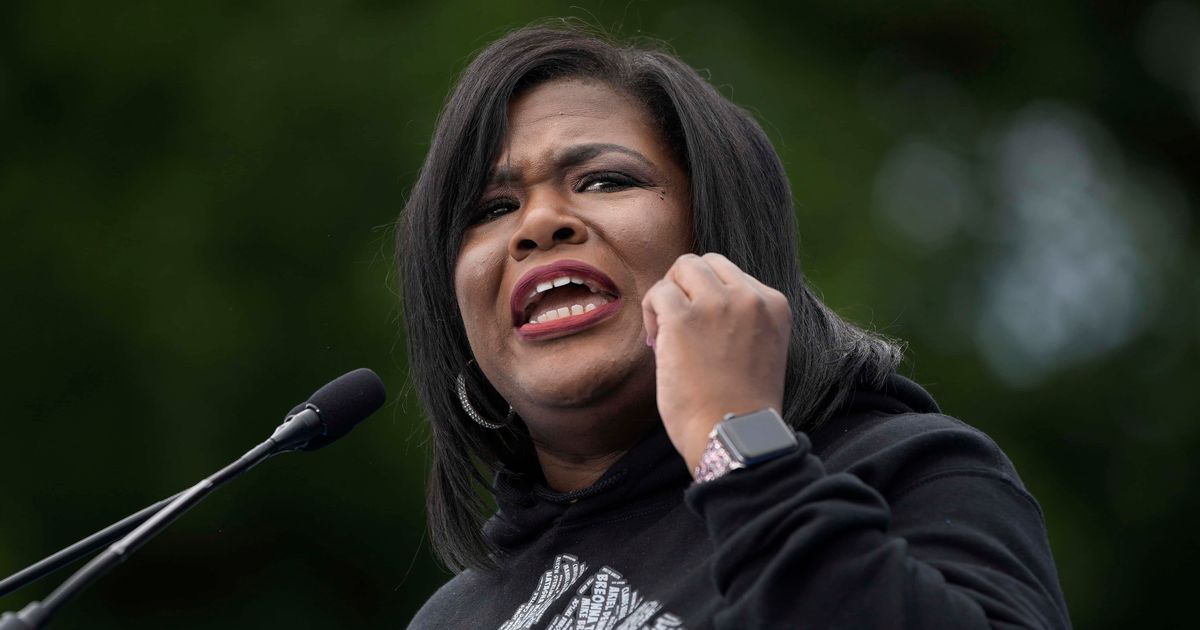 Rep Cori Bush (D-Mo) has denied any wrongdoing and instead blamed 'right-wing organizations' for spurring the investigation (Getty Images)
