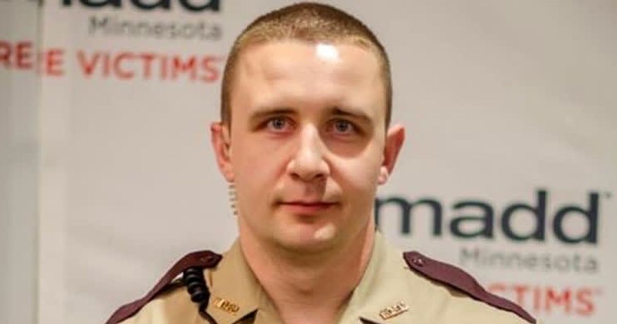 Trooper Ryan Londregan is accused of fatally shooting a man last year (MADD Minnesota/Facebook) 