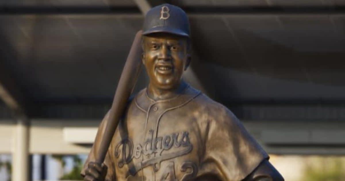 Jackie Robinson's statue turned to ashes and dumped causes outrage (WichitaPoliceDepartment/Facebook)