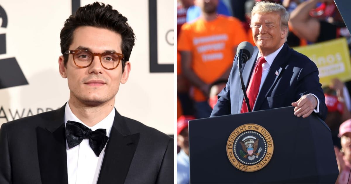 John Mayer enthusiastically impersonated Donald Trump in his distinctive rhetorical cadence during a podcast (Getty Images)