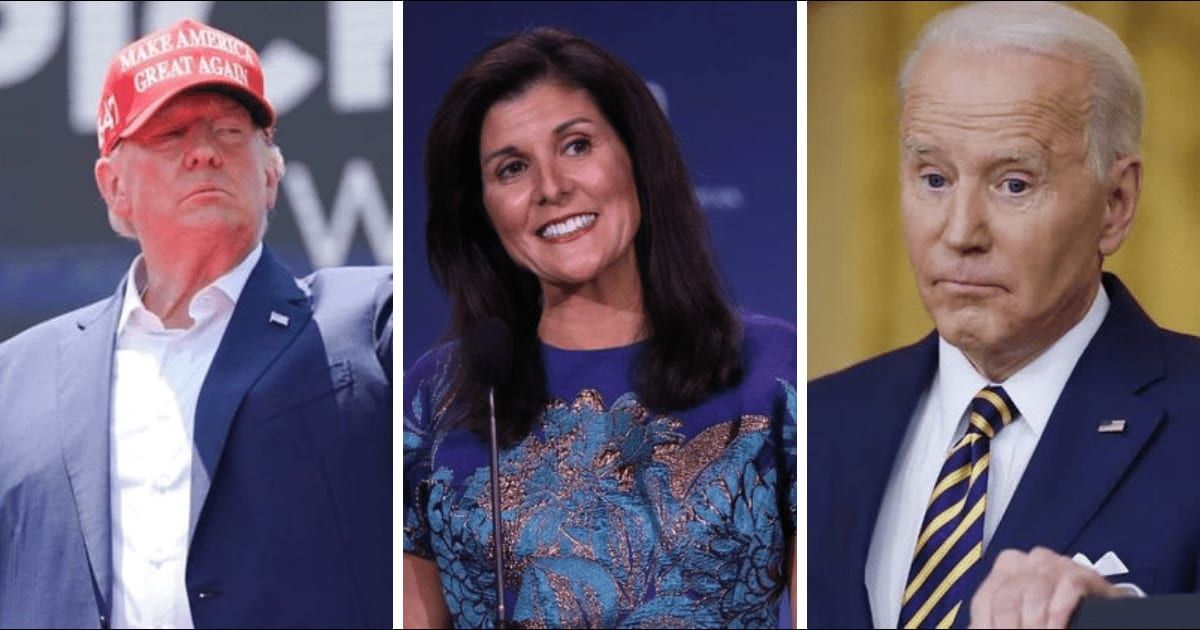 Nikki Haley attacks Donald Trump and Joe Biden in 'Grumpy Old Men' campaign (Getty Images)
