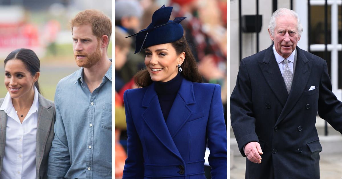 Prince Harry and Meghan Markle have been blasted as Kate Middleton and King Charles face health issues (Stephen Pond/Getty Images, Karwai Tang/WireImage)