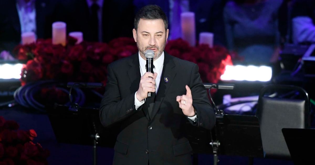 Jimmy Kimmel noted that the average price for a ticket to see the Chiefs play the Niners is a little over $12,000 right now (Getty Images)