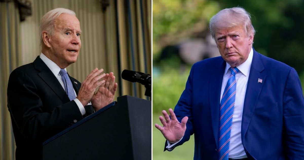 President Joe Biden's private comments about former president Donald Trump have come under scrutiny (Getty Images)