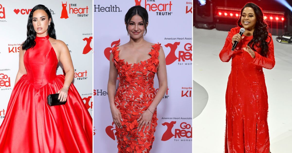 Demi Lovato, Richa Moorjani and Sherri Shepherd all came out for the American Heart Association's Red Dress Collection Concert (Randy Brooke/Astrid Stawiarz/Astrid Stawiarz/Getty Images)