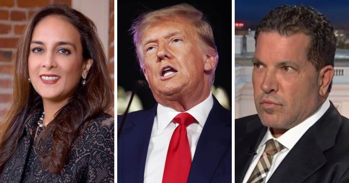 Harmeet Dhillon and Joe Tacopina were among the attorneys who made the most money by defending Donald Trump (Harmeet K. Dhillon/Facebook, Getty Images, Joseph Tacopina/LinkedIn)