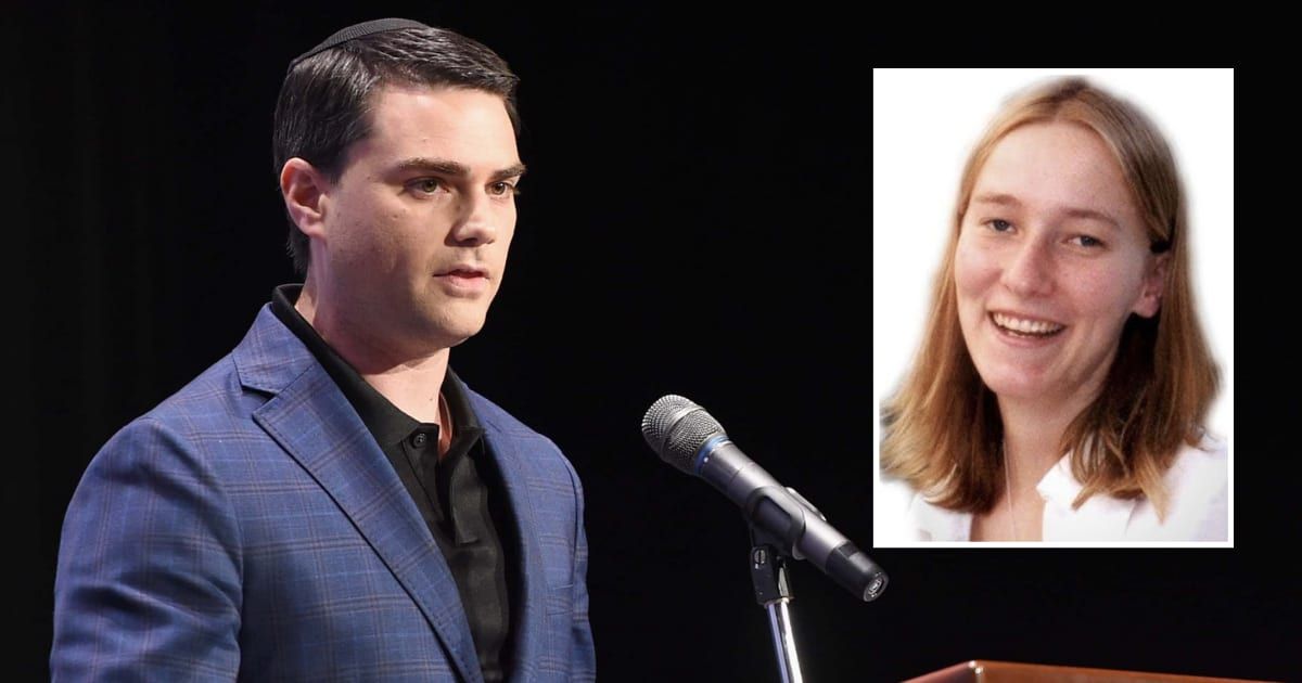 Daily Wire editor Ben Shapiro defended his past characterization of American activist Rachel Corrie (inset) as one of the 'Great Idiots of History' (Getty Images/YouTube/החברתית)