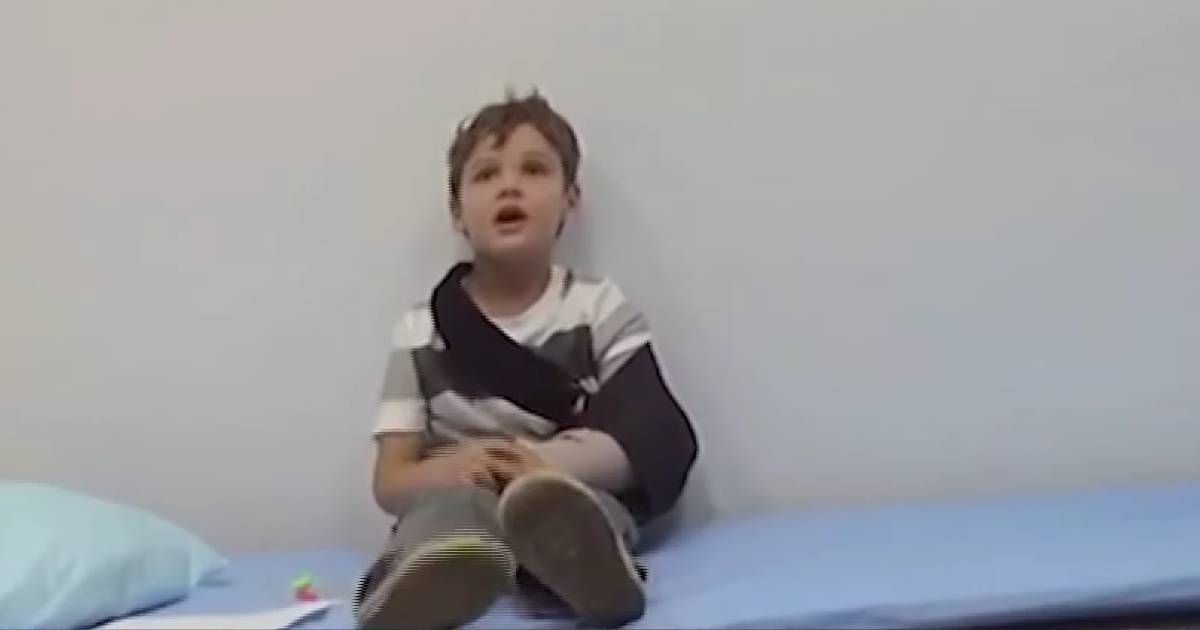 James Dunklee Cruz suffered child abuse (Associated Press video screengrab)