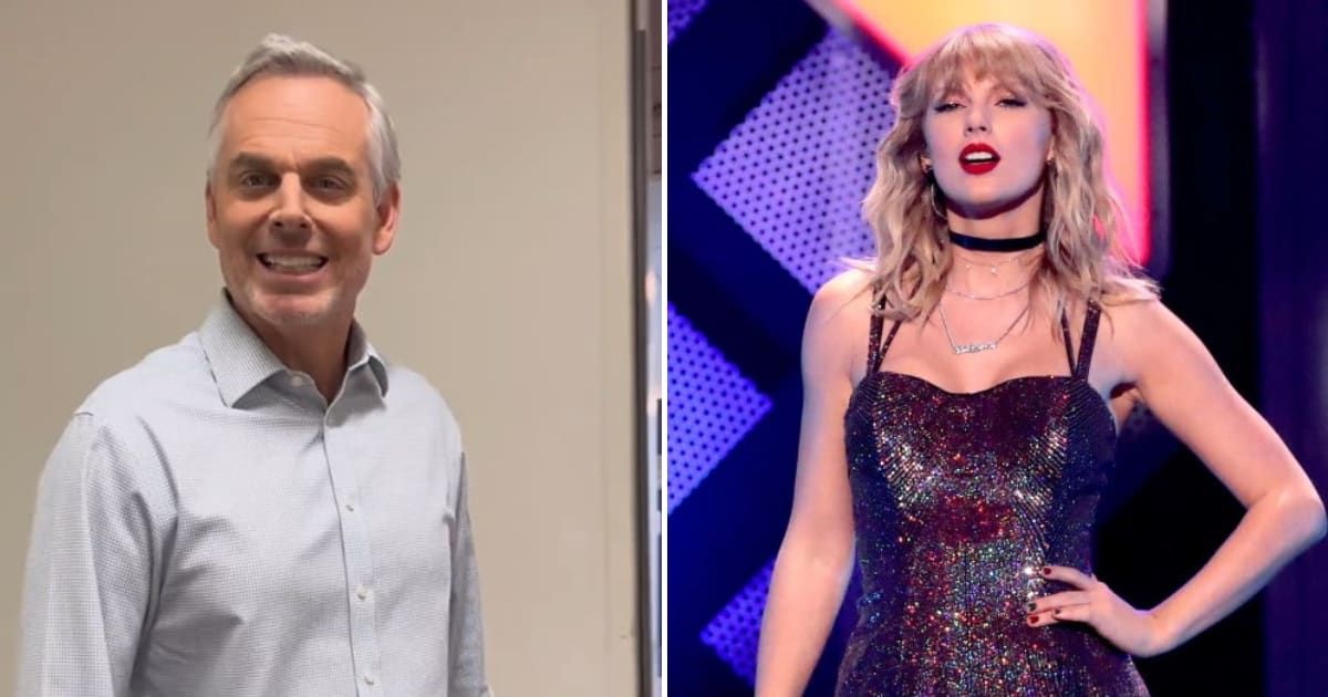Colin Cowherd gets called out for supporting Taylor Swift (theherd/Instagram, GettyImages)