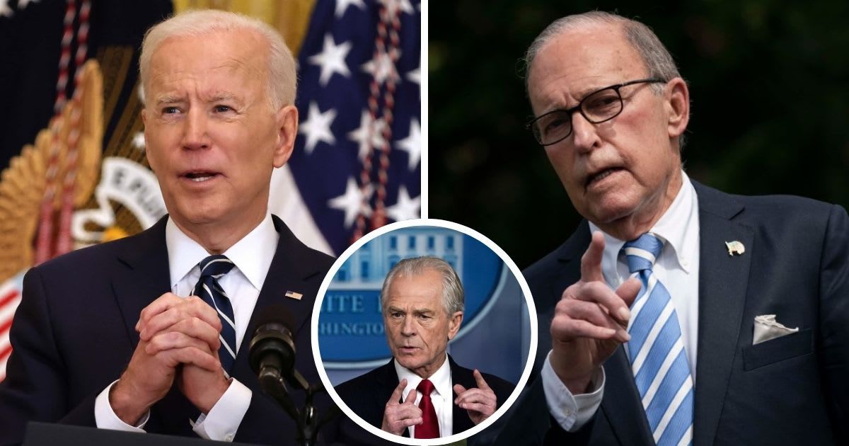 Peter Navarro slams Larry Kudlow's praise of Bidenomics (Getty Images)