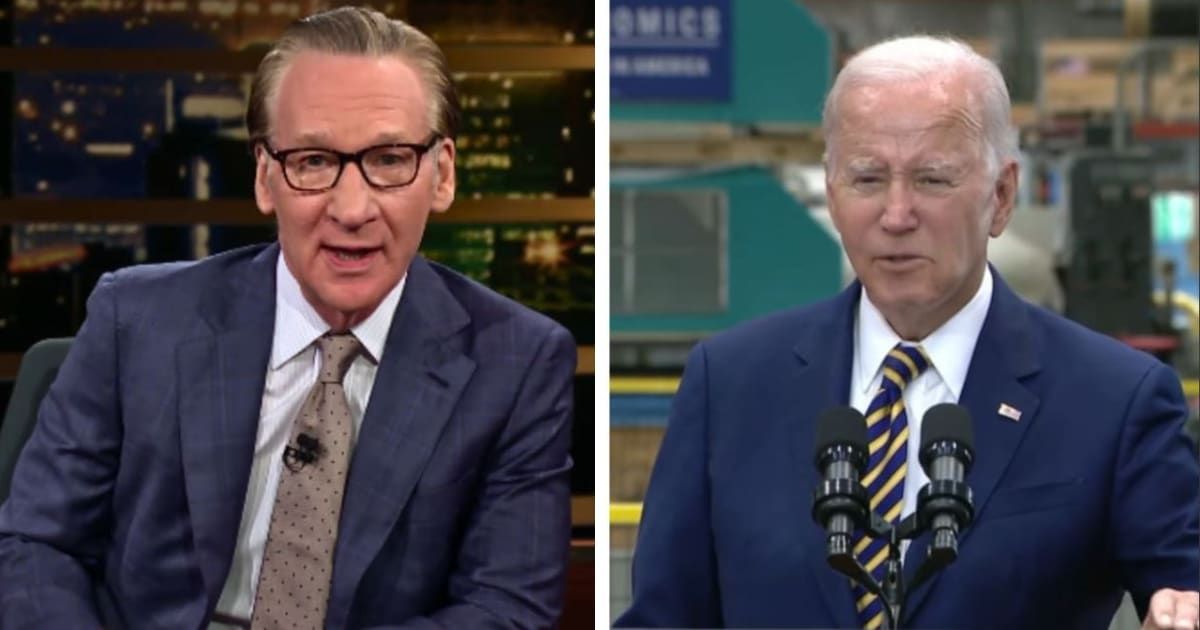 Bill Maher slammed President Joe Biden and Republicans for their theatrics in the ongoing border crisis battle (Real Time with Bill Maher/@Potus/Instagram)