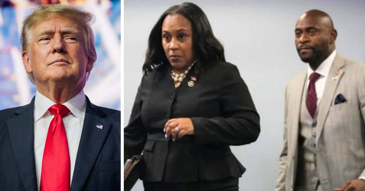 Donald Trump blasted Fulton County DA Fani Willis after she admitted to having a relationship with Nathan Wade (Getty Images, ABC News/YouTube)