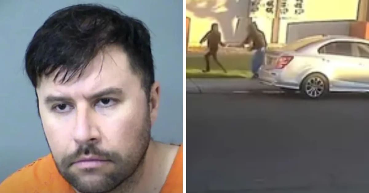 The vigilant girl noticed that Joseph Leroy Ruiz was trying to grab her and ran away while screaming 'help' to friends (YouTube/AZFamily | Arizona News)