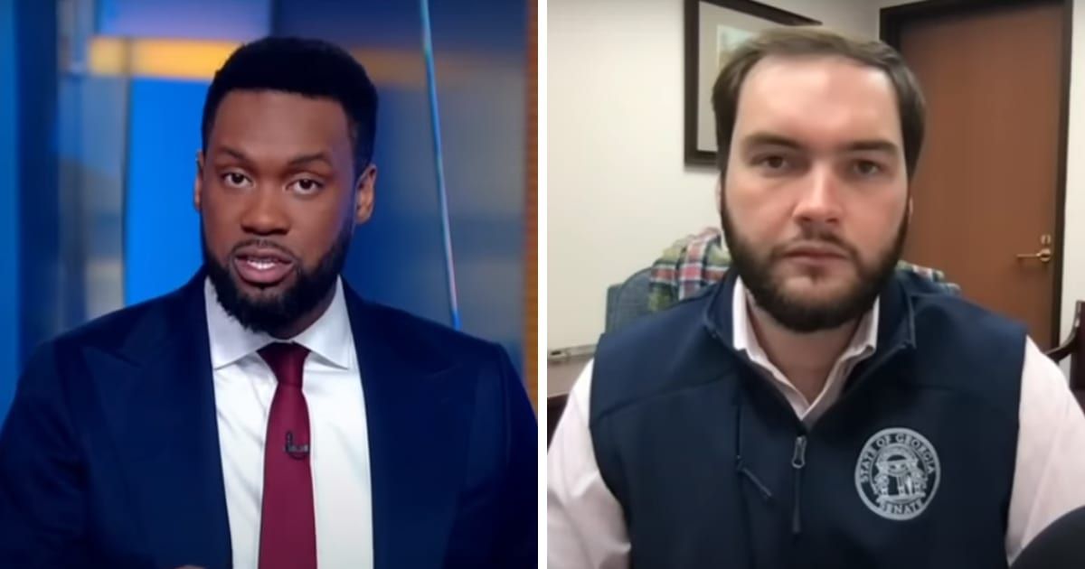 Co-host Lawrence Jones with State Sen Colton Moore on the January 2, 2024 episode of 'Fox & Friends' (Screengrab/Fox News)