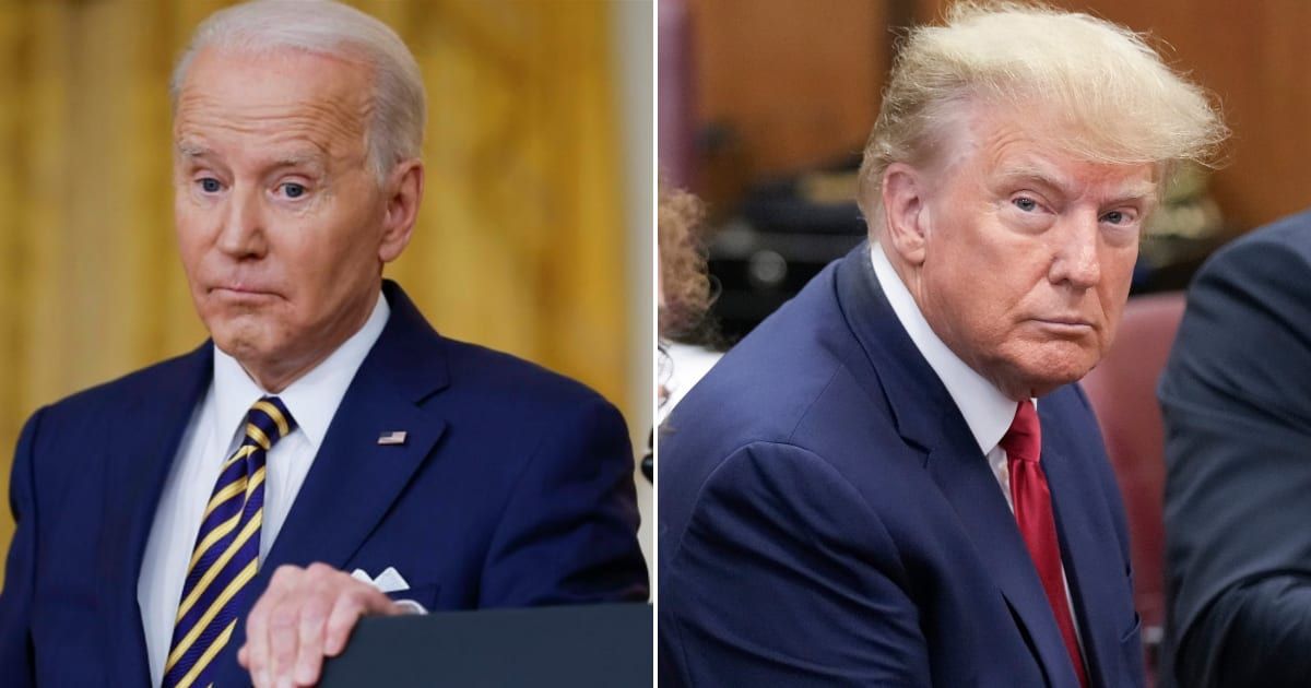 President Joe Biden took a swipe at former President Donald Trump on Saturday, February 3 (Getty Images)