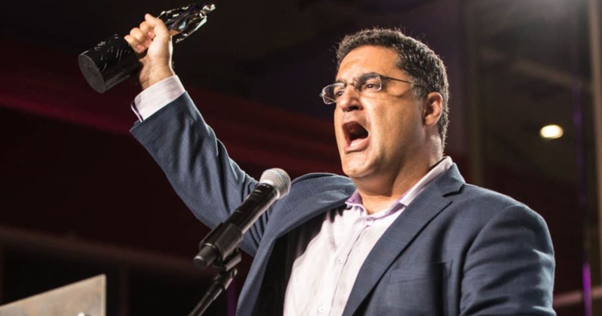 Cenk Uygur announced his plan to run in the presidential race in October 2023 (Facebook/Cenk Uygur)