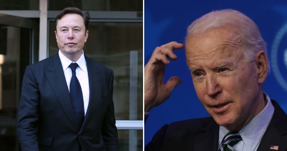 Elon Musk attacked President Joe Biden for his lax approach regarding illegal immigrants flooding into the US cities via the southern border (Getty Images)