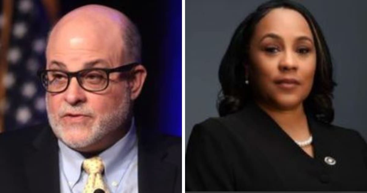 Mark Levin posted a scathing tweet accusing DA Fani Willis of being 'crooked, hypocritical, and sleazy' (Wikipedia/@FaniforDA/X)