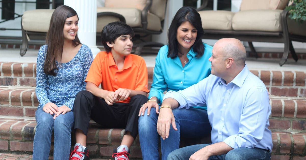 GOP presidential hopeful Nikki Haley is married to William Michael Haley and they have two adorable children (Facebook/Michael Haley)