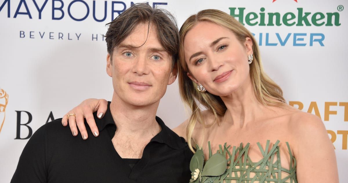 Cillian Murphy and Emily Blunt attend The 2024 BAFTA Tea Party at The Maybourne Beverly Hills on January 13, 2024, in Beverly Hills, California (Gregg DeGuire/FilmMagic)