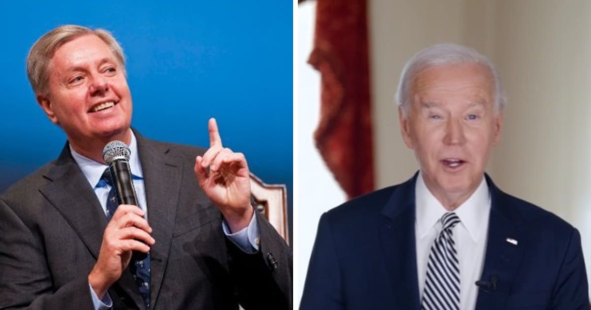 Lindsey Graham slams Joe Biden over Middle East strikes on 'Fox News Sunday' (@lindseygrahamsc/Twitter, @potus/Instagram)