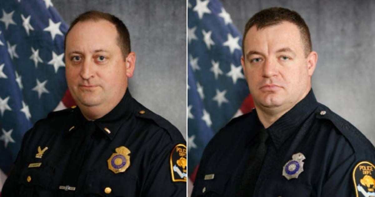 Capt Jay Leavitt (L) and Officer Robert Soldo (R) are being investigated for fatally shooting two men (Omaha Police Department)