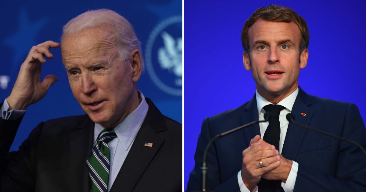 In his latest verbal gaffe, President Joe Biden mistook French President Emmanuel Macron for his predecessor Francois Mitterrand, who died in 1996 (Getty Images)