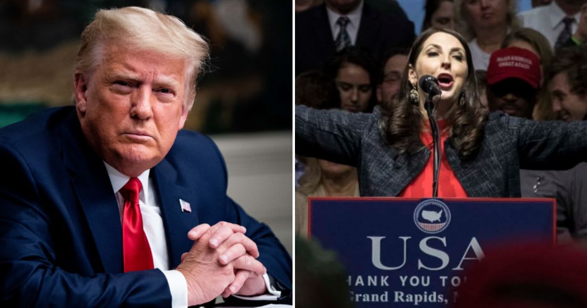 Donald Trump floated ousting RNC chair Ronna McDaniel after the South Carolina primaries this month (Getty Images)