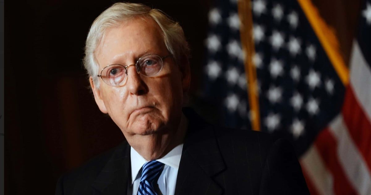 Sen Mitch McConnell is facing calls to be removed from Senate leadership after he worked with Democrats on a controversial border security bill (Getty Images)