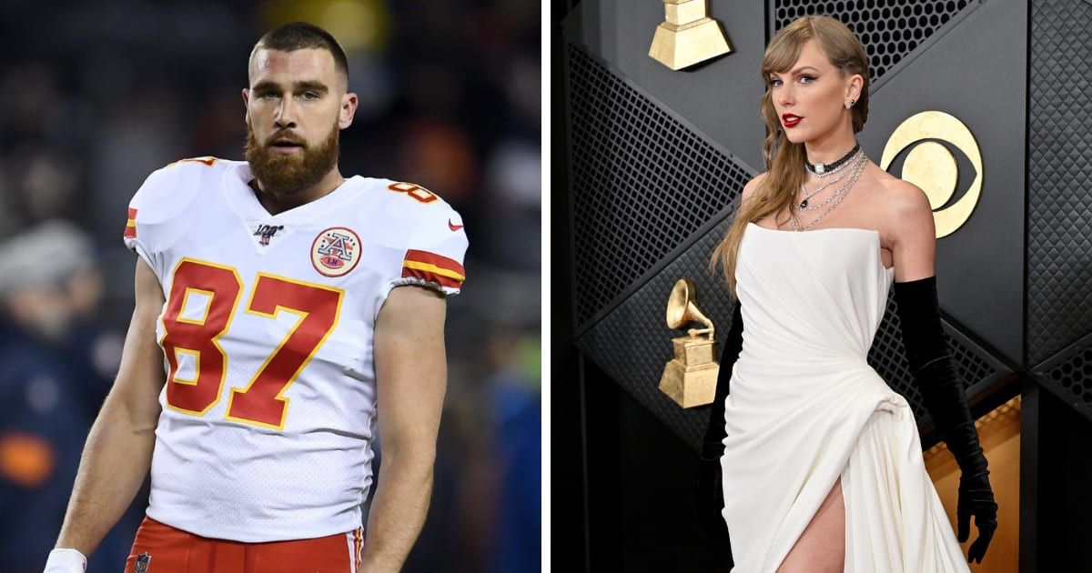 While speaking at the Super Bowl LVIII media event, Travis Kelce confirmed that he has had no direct communication with Taylor Swift over the past 48 hours (Getty Images)