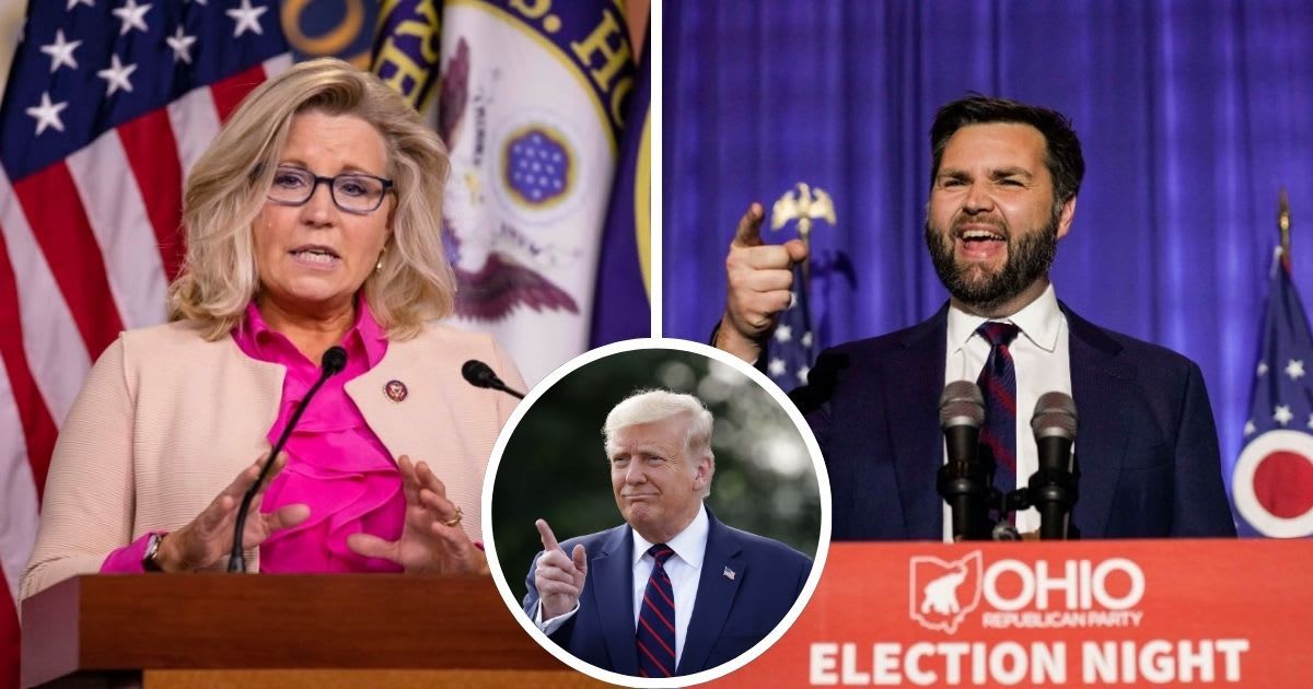 Liz Cheney shreds JD Vance for his remarks on Jan 6 and the 2020 election and claims that neither Donald Trump nor Vance are 'fit to serve' (Getty Images)