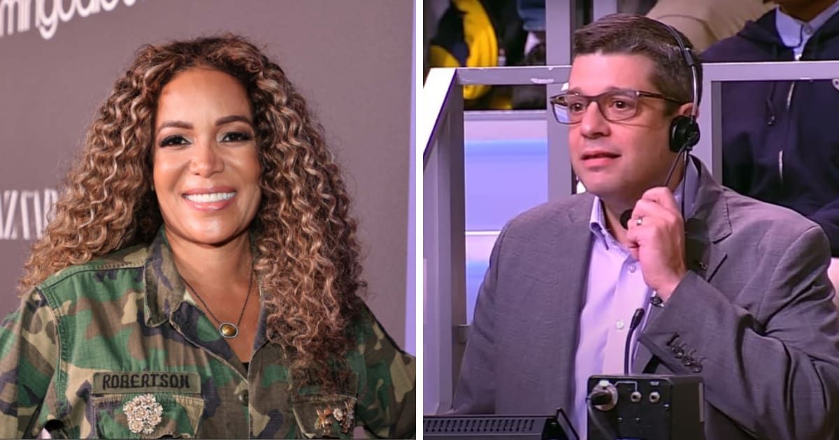 Sunny Hostin appeared alongside Brian Teta on the February 5, 2024 episode of 'The View' podcast (Getty Images, Screengrab/The View/X)