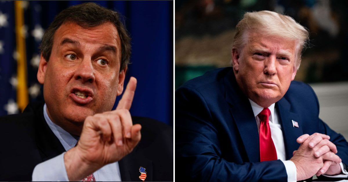 Chris Christie cautioned American voters by claiming that a second term for former President Donald Trump would result in 'absolute mayhem' (Getty Images)