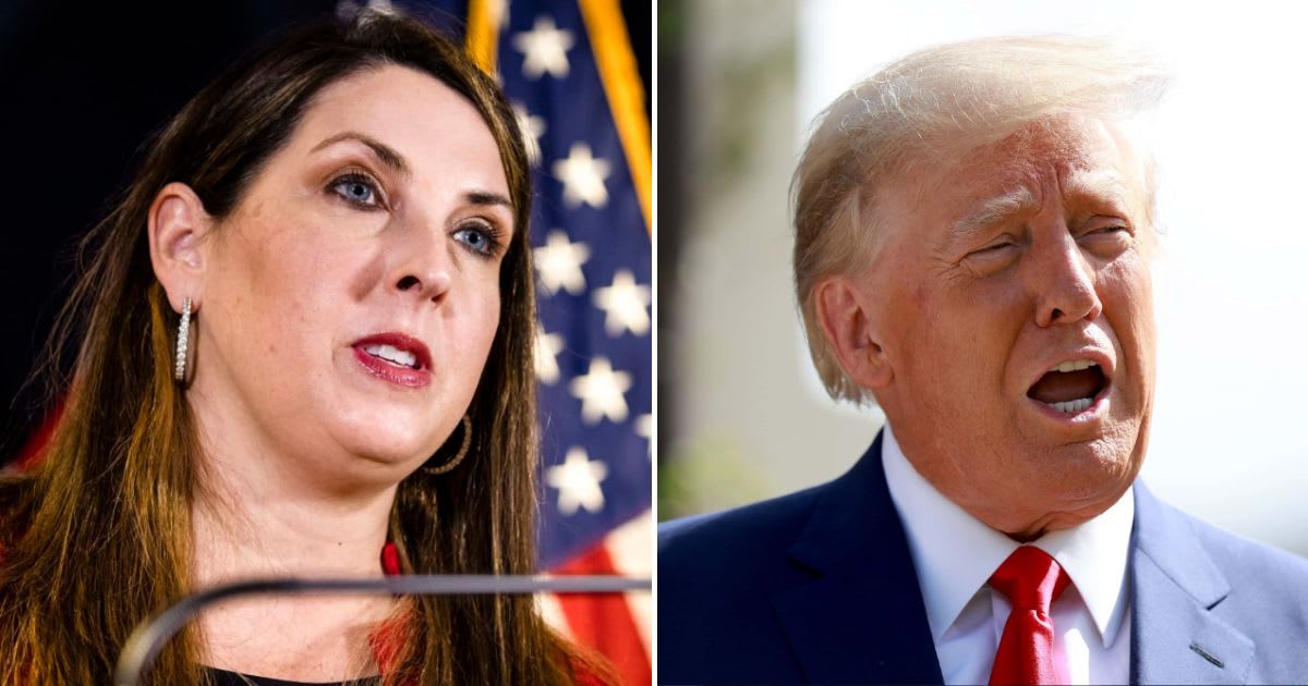 RNC Chairwoman Ronna McDaniel has reportedly informed Donald Trump that she’s resigning after the South Carolina GOP primary on February 24 (Getty Images)