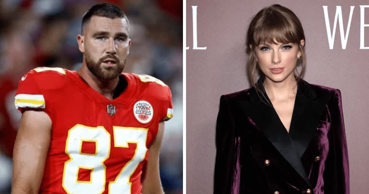 Travis Kelce keeps mum after asked about NFL's plane for Taylor Swift's private jet parking (Getty Images)