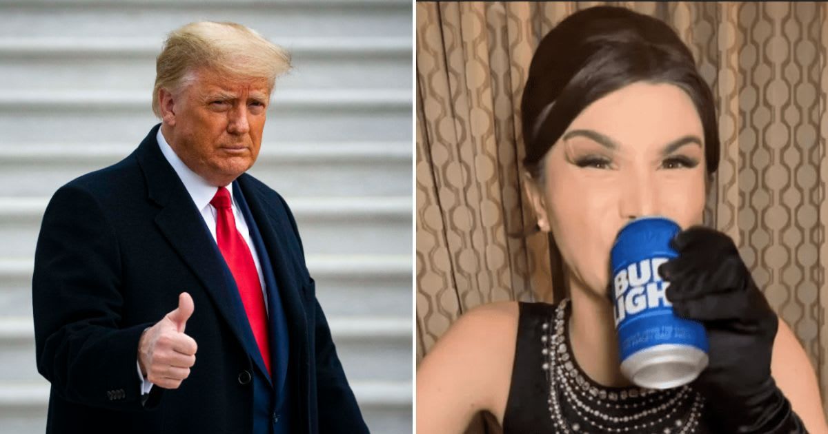 Donald Trump urged to end boycott on Bud Light after Dylan Mulvaney fiasco (Getty Images, @dylanmulvaney/Instagram)
