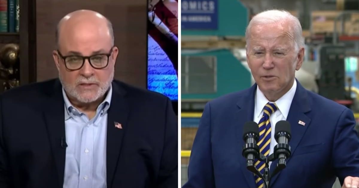Mark Levin recently launched a scathing attack on President Joe Biden (@foxnews/YouTube, @potus/Instagram)