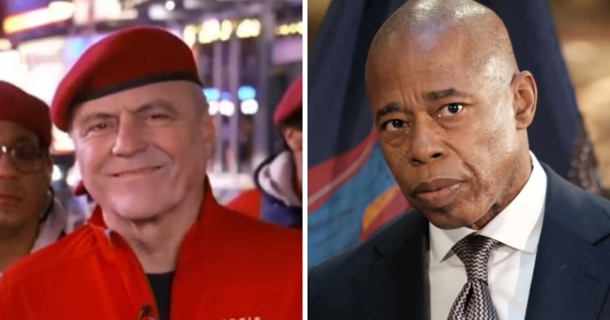 Guardians Angels slammed Eric Adams for ‘single-handedly destroying’ NYC (@SeanHannity/Rumble, Getty Images)