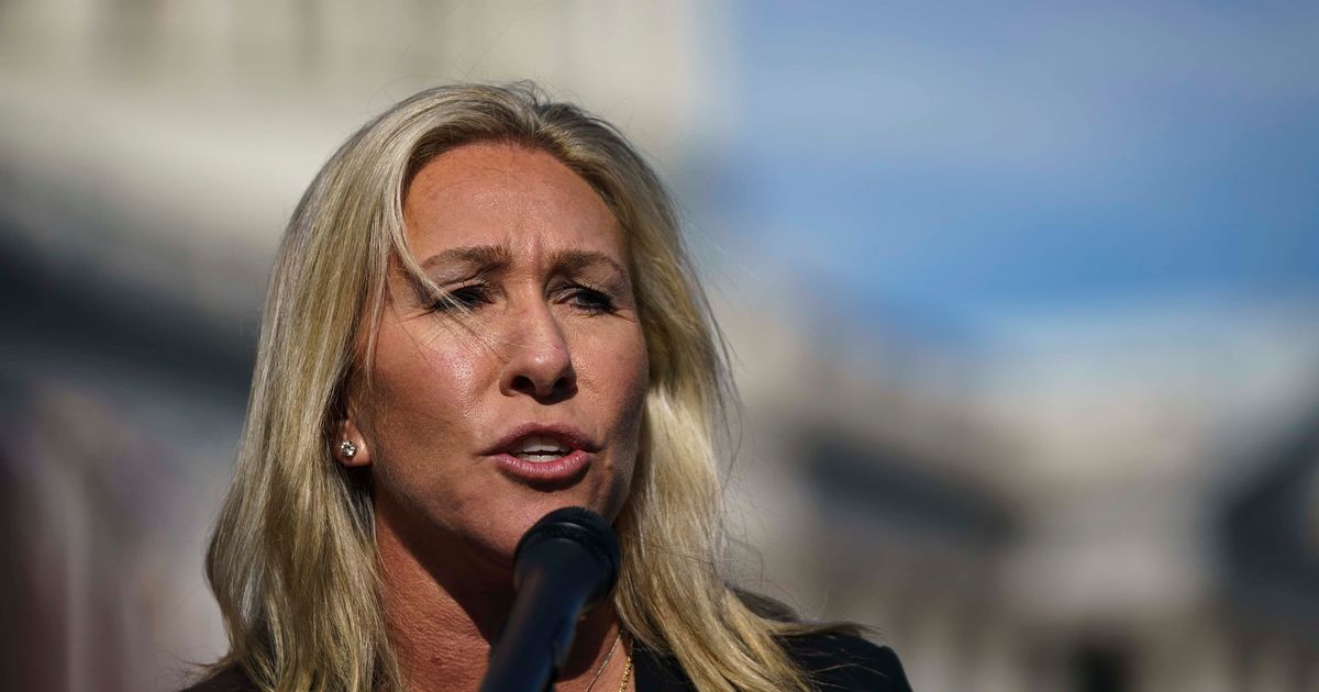 Representative Marjorie Taylor Greene pledged to bring the motion back post House Majority Whip Steve Scalise's return (Getty)