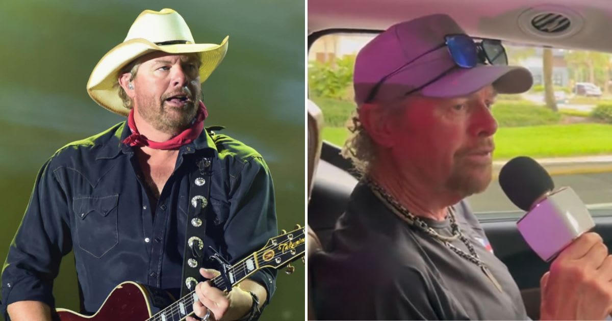 Toby Keith was seen singing 'Courtesy of the Red, White and Blue' in one of his final clips before death (Getty Images, @tobykeith/X)